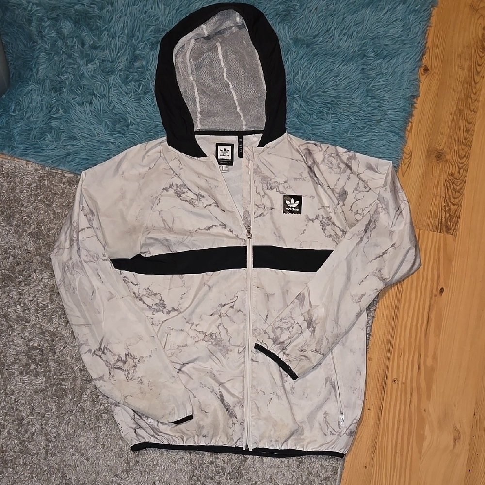 Adidas Marble Print Windbreaker